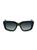 color BLUE HAVANA, Salvatore Ferragamo | Gancini 52MM Modified Rectangle Sunglasses