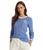 color Blue Loch, Ralph Lauren | Petite Monogram Cable-Knit Cotton Sweater