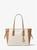 color VANILLA/ACORN, Michael Kors | Voyager Medium Logo Tote Bag