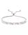 颜色: Silver, Macy's | Diamond Accent San Marco Link Bolo Adjustable Bracelet in Silver Plate, Gold Plate or Rose Gold Plate