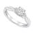 颜色: White Gold, Macy's | Diamond Twist Engagement Ring (1/2 ct. t.w.) in 14k White, Yellow or Rose Gold