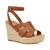 UGG | Women's Careena Ankle-Strap Espadrille Platform Wedge Sandals, 颜色Chestnut Leather