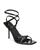 Sam Edelman | Women's Trevin  Crystal Buckle High Heel Sandals, 颜色Black