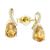 颜色: Citrine, Macy's | Amethyst (1-7/8 ct. t.w.) & Lab-Created White Sapphire (1/10 ct. t.w.) Pear Swirl Stud Earrings in 14k Gold-Plated Sterling Silver (Also in Additional Gemstones)