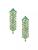 Kate Spade | Showtime Gold-Plated & Cubic Zirconia Fringe Earrings, 颜色GREEN