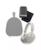 颜色: Silver, SONY | WH-1000XM5 Wireless Noise Cancelling Over-Ear Headphones Bundle with gSport Accessory Kit