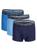 Calvin Klein | 3-Pack Assorted Logo Boxer Trunks, 颜色BLUE