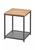 商品第1个颜色Black/Nordic Walnut, mDesign | Wood Side Table with Steel Shelf