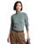 Ralph Lauren | Faux-Leather-Trim Turtleneck Sweater, 颜色Light Teal Heather/Chocolate
