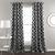 颜色: black, Lush Decor | Edward Trellis Light Filtering Window Curtain Panel Set