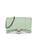 商品Balenciaga | Hourglass Crocodile-Embossed Leather Shoulder Bag颜色LIGHT GREEN