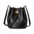 Ralph Lauren | Women's Smooth Leather Medium Andie Drawstring Bag, 颜色Black