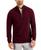 颜色: Red Plum, Club Room | Men's Quarter-Zip Textured Cotton Sweater, Created for Macy's