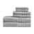 颜色: Gray, Clean Spaces | Nurture Microbial Resistant 6-Pc. Bath Towel Set, 30" x  54"