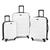 商品第5个颜色White, Samsonite | Samsonite Omni PC Hardside Expandable Luggage with Spinner Wheels, Checked-Medium 24-Inch, Black