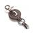 color J, Mio Marino | Retro Leather Alphabet Keychain