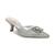 商品Sam Edelman | Brit Tour Slip-On Kitten-Heel Pumps颜色Soft Silver Glitter