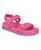 颜色: Pink, GUESS | Women's Fabrica Open Toe Slide Footbed Raffia Sandals