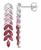 颜色: Ruby, Macy's | Cubic Zirconia Leaf Drop Earrings