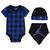 color Racer Blue/Black, Jordan | Jordan Seasonal Holiday 3 Piece Set - Boys' Infant