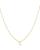 颜色: L, Moon & Meadow | 14K Yellow Gold Initial Pendant Necklace, 16"