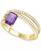 颜色: Amethyst, Macy's | Amethyst (7/8 ct. t.w.) & Lab Grown White Sapphire Accent Coil Ring in 14k Gold-Plated Sterling Silver (Also in Additional Gemstones)