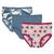 KicKee Pants | Print Underwear Set 3-Pack (Little Kids/Big Kids), 颜色Winter Ice/Parisian Blue/Baby Rose Happy Gumdrops