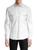 color WHITE, RON TOMSON | Snap Front Leather Shirt