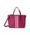 商品Tommy Hilfiger | Waverly II-Convertible Satchel-Coated Square Monogram w/ Varsity Stripe颜色Italian Wine/Eccentric Magenta