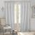 颜色: Gray, Elrene Home Fashions | Jolie Semi-Sheer Pleated Curtain Panel, 52" x 84"