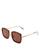 color Havana/Brown, Celine | Women's Square Sunglasses, 53mm