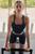 颜色: Navy, Alo | Seamless Ribbed Favorite Bra Tank - Charcoal Green