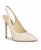 颜色: Cream Patent- Faux Patent Leather, Nine West | Women's Feather Pointy Toe Slingback Dress Pumps