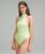 颜色: Spark Green, Lululemon | Wundermost Ultra-Soft Nulu Mockneck Sleeveless Bodysuit