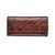 Mancini Leather Goods | Casablanca Collection RFID Secure Ladies Trifold Wing Wallet, 颜色Brown