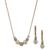 Anne Klein | Gold-Tone Pavé Fireball & Imitation Pearl Statement Necklace & Drop Earrings Set, 颜色Pearl