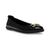 Anne Klein | Women's Elysse Round Toe Flats, 颜色Black Patent