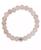 颜色: Rose Quartz, Macy's | Genuine Stone Bead Stretch Bracelet with Silver Plate or Gold Plate Bead Accent