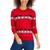 商品Charter Club | Petite Fair Isle Sweater, Created for Macy's颜色Ravishing Red Combo