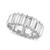 颜色: Silver, On 34th | Silver-Tone Baguette Crystal Eternity Ring, Created for Macy's