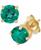 颜色: Emerald, Macy's | Birthstone Stud Earrings in 14k Gold or 14k White Gold