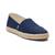 颜色: Navy Recycled Cotton Slubby Woven, TOMS | Women's Alpargata Rope 2.0 Espadrille Slip-On Flats