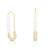 商品第1个颜色GOLD, Glaze | Safety Pin Earrings