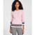 商品第6个颜色Taffy Pink, Tommy Hilfiger | Women's Cotton Cable-Knit Tipped Sleeve Sweater