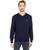 商品Lacoste | Long Sleeve Solid V-Neck Sweater颜色Navy Blue