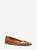 商品Michael Kors | Agnes Crocodile Embossed Leather Flat颜色CHESTNUT