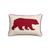 color Dark Red, Eddie Bauer | Bear Applique Grey Felt Breakfast Pillow
