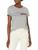Tommy Hilfiger | Tommy Hilfiger Women’s Adaptive Short Sleeve Signature Stripe T-Shirt with Magnetic Buttons, 颜色Medium Grey