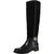 color Perfect Black, Tory Burch | Tory Burch Womens Miller Suede Tall Knee-High Boots