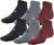颜色: Red/Pitch Gray, Under Armour | Under Armour Men's Essential Lite Low Cut Socks, 6-Pairs